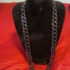 24’ Black Studded Diamond Chain